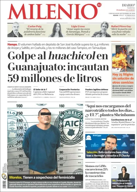 Portada de Milenio