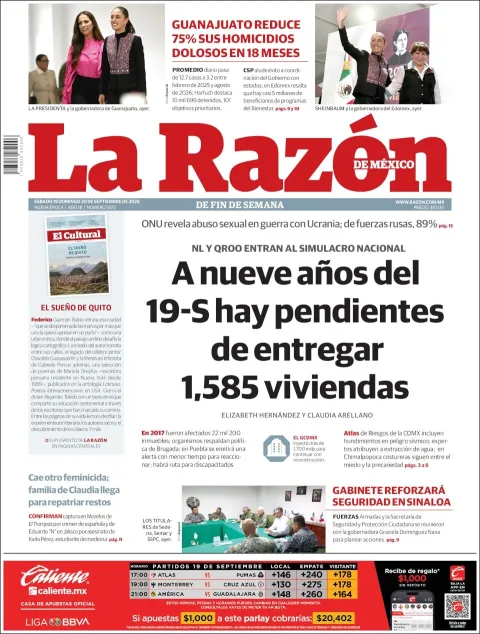 Portada de La Razon
