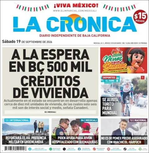 Portada de La Cronica