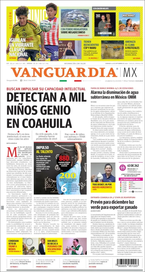 Portada de Vanguardia