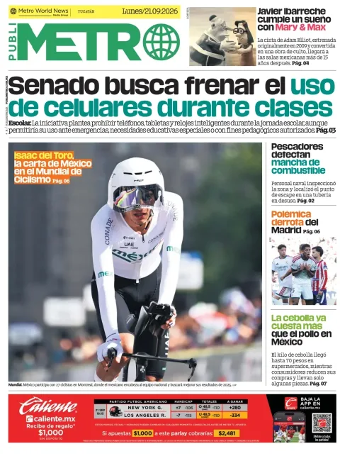 Portada de Publimetro Merida