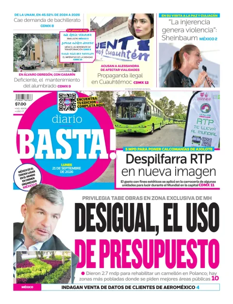 Portada de Basta! (portada)