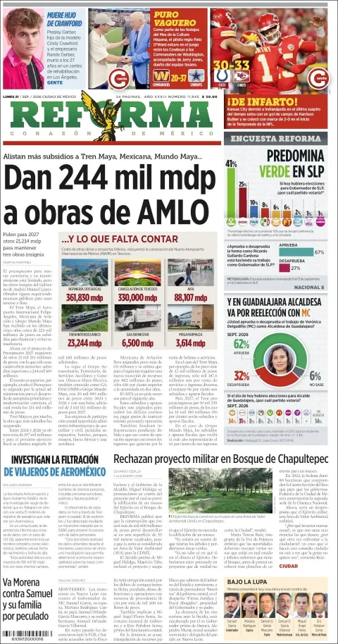 Portada de Reforma