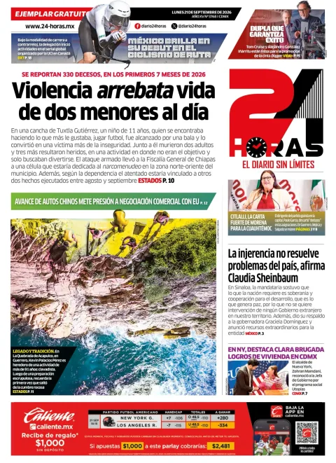 Portada de 24 Horas