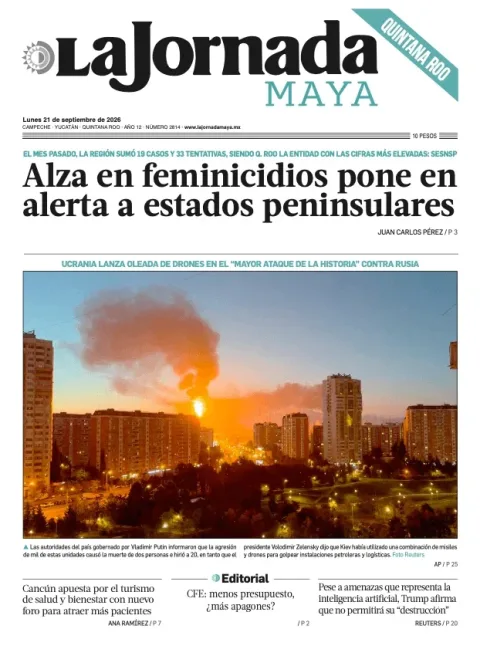 Portada de La Jornada Maya Quintana Roo