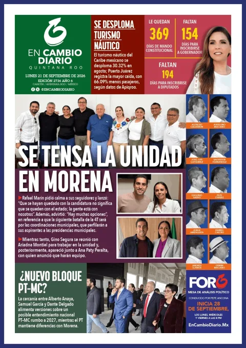 Portada de En Cambio - Quintana Roo (contraportada)