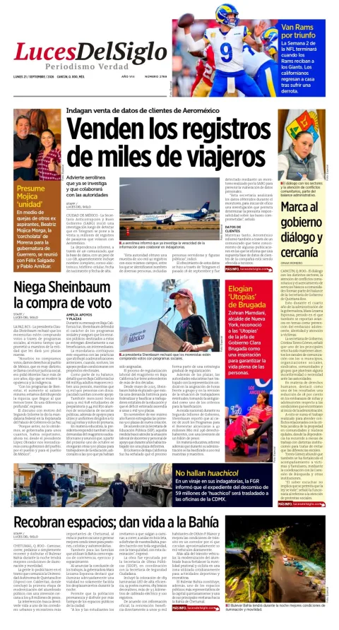 Portada de Luces del Siglo