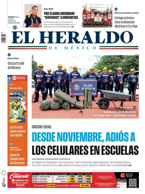 Portada de El Heraldo de Mexico