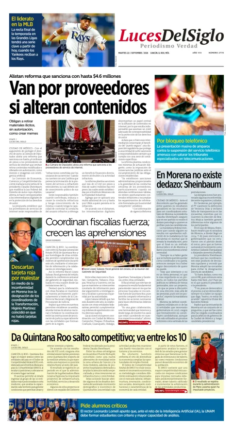 Portada de Luces del Siglo