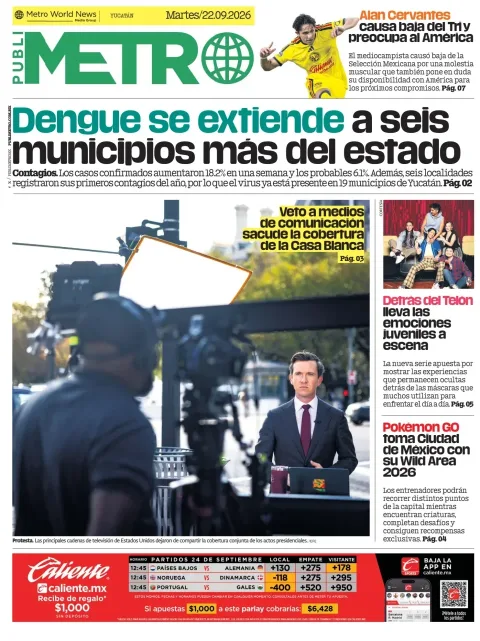 Portada de Publimetro Merida