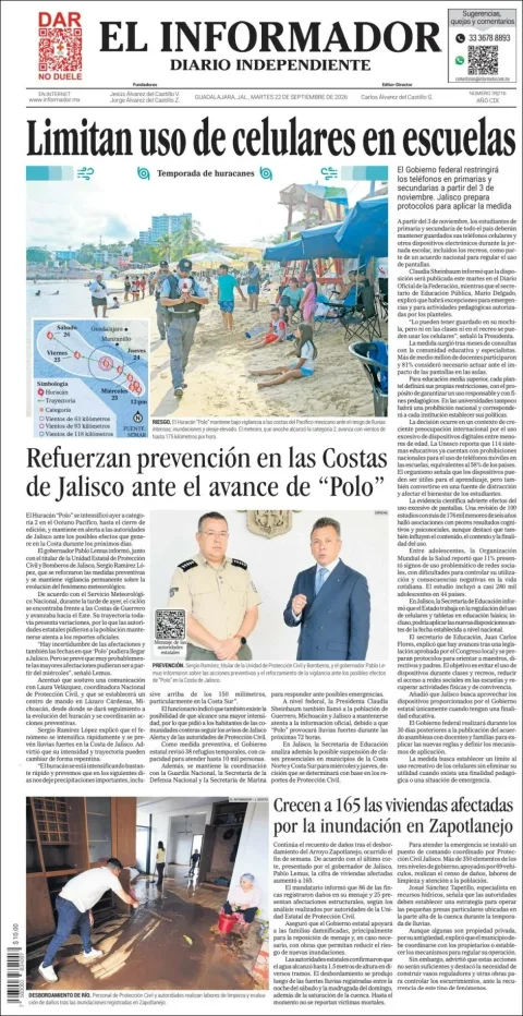 Portada de El Informador