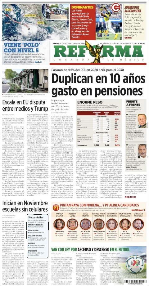 Portada de Reforma