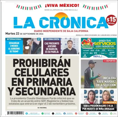 Portada de La Cronica