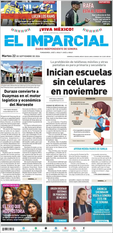 Portada de El Imparcial