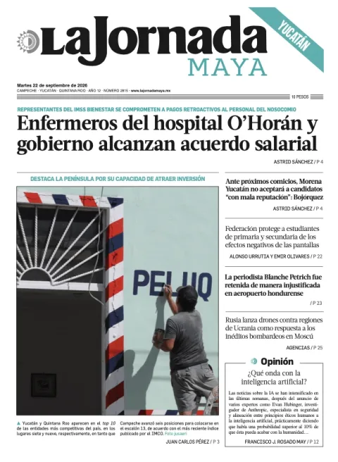 Portada de La Jornada Maya Yucatán