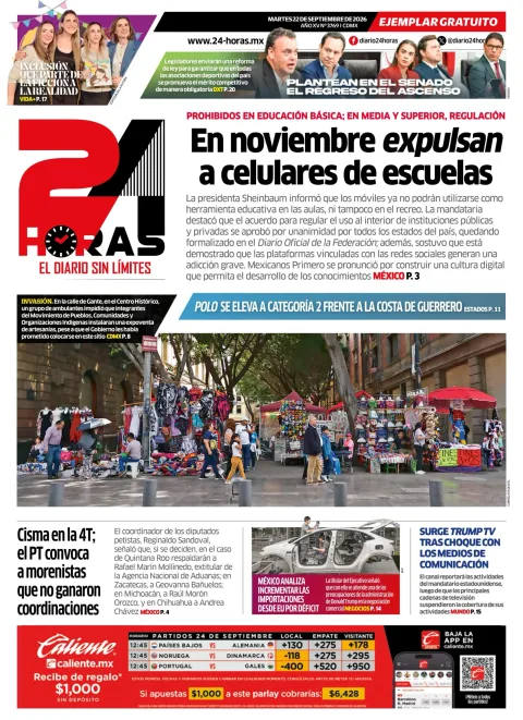 Portada de 24 Horas