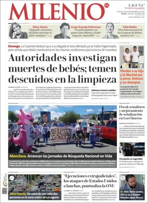 Portada de Milenio Laguna