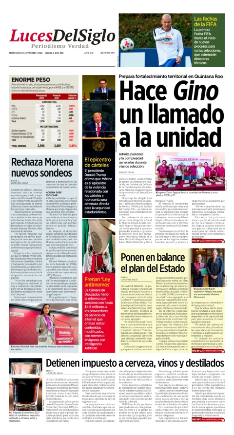 Portada de Luces del Siglo