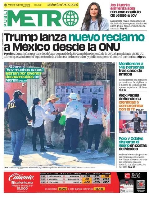 Portada de Publimetro Merida