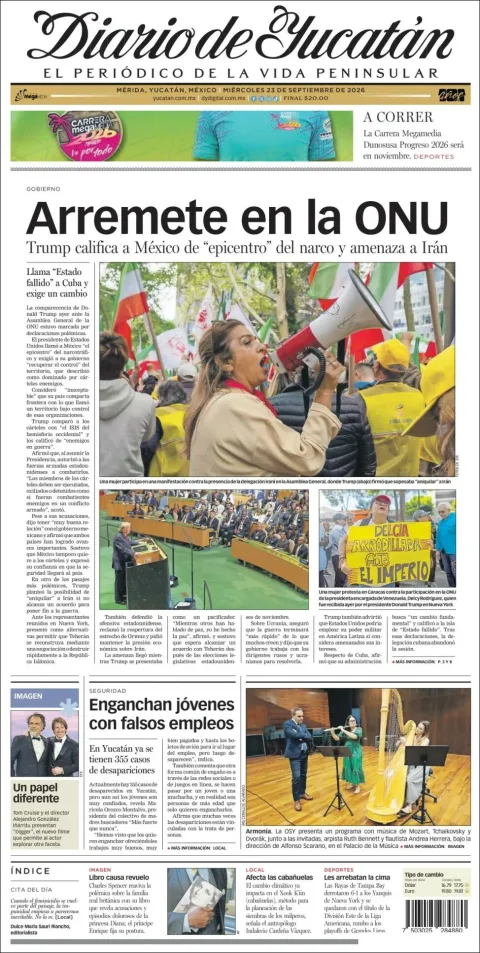 Portada de Diario de Yucatán