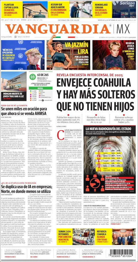 Portada de Vanguardia