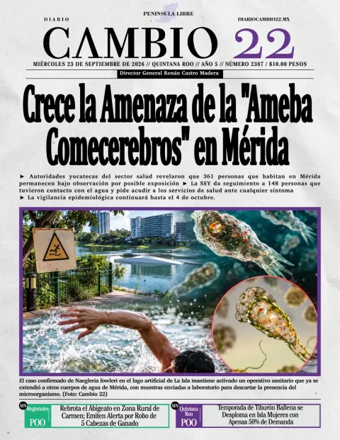 Portada de Diario Cambio 22 (contraportada)