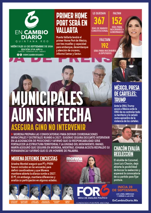 Portada de En Cambio - Quintana Roo (contraportada)