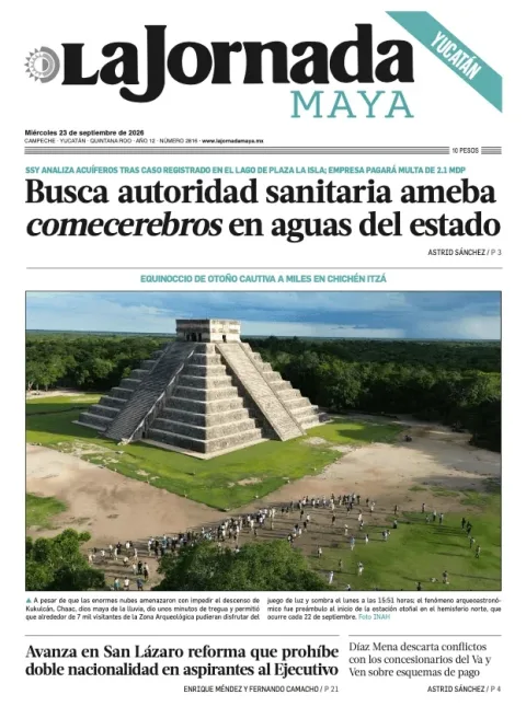 Portada de La Jornada Maya Yucatán