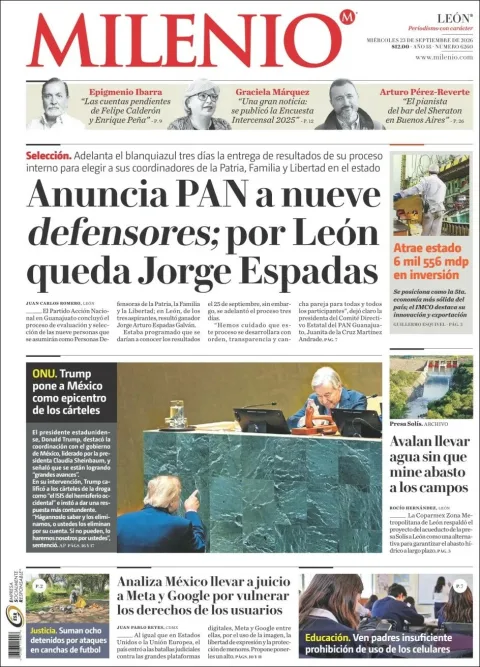 Portada de Milenio Leon