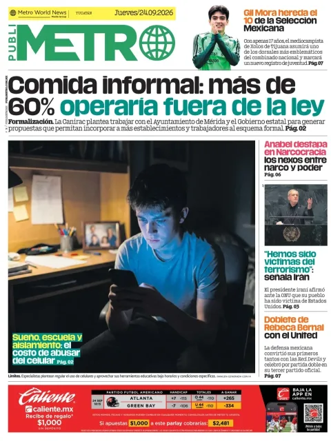 Portada de Publimetro Merida