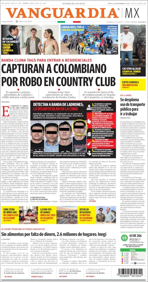 Portada de Vanguardia