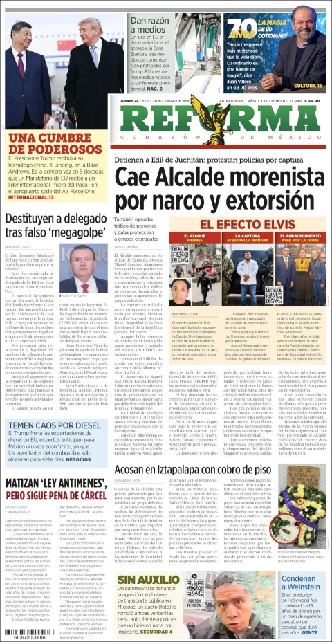 Portada de Reforma