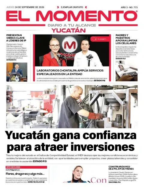 Portada de El Momento Yucatan