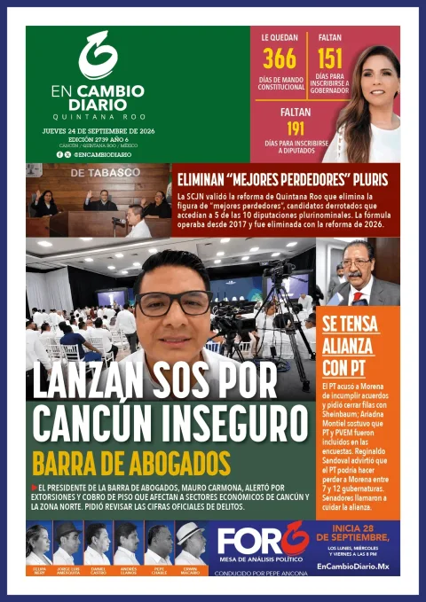 Portada de En Cambio - Quintana Roo (contraportada)