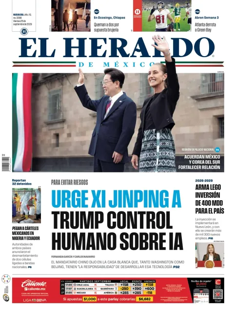 Portada de El Heraldo de Mexico