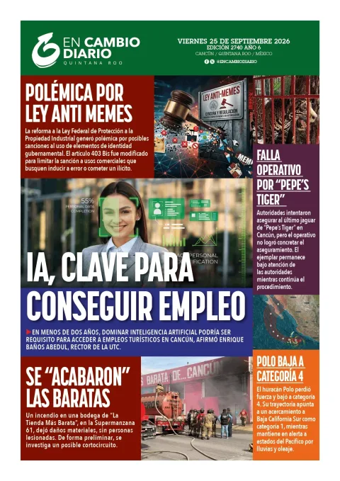 Portada de En Cambio - Quintana Roo (portada)
