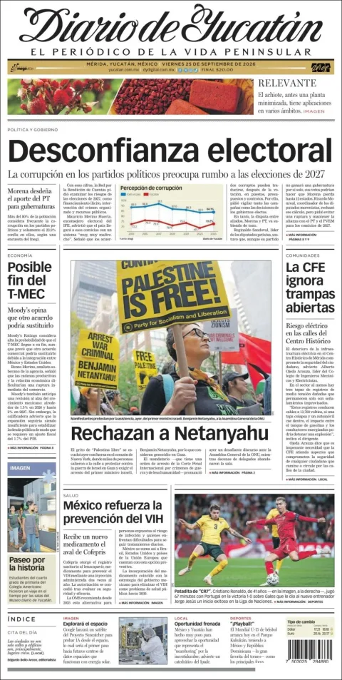 Portada de Diario de Yucatán