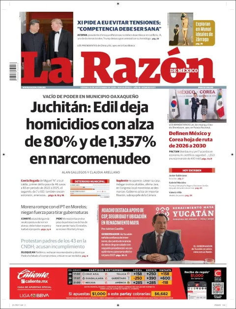 Portada de La Razon