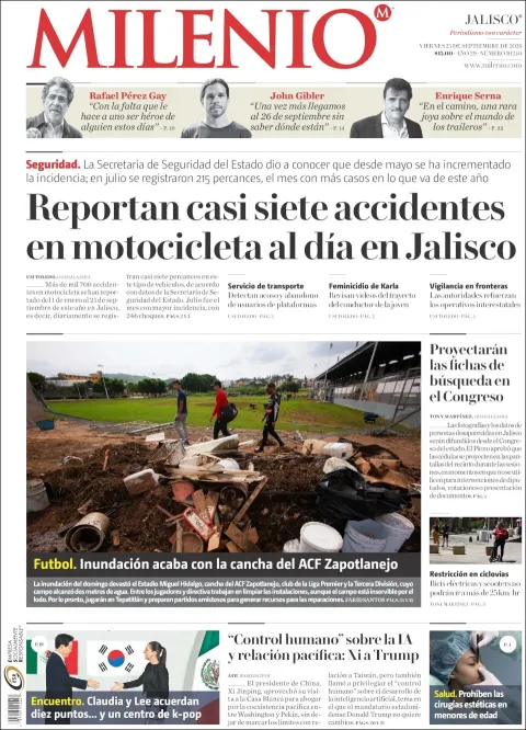 Portada de Milenio Jalisco