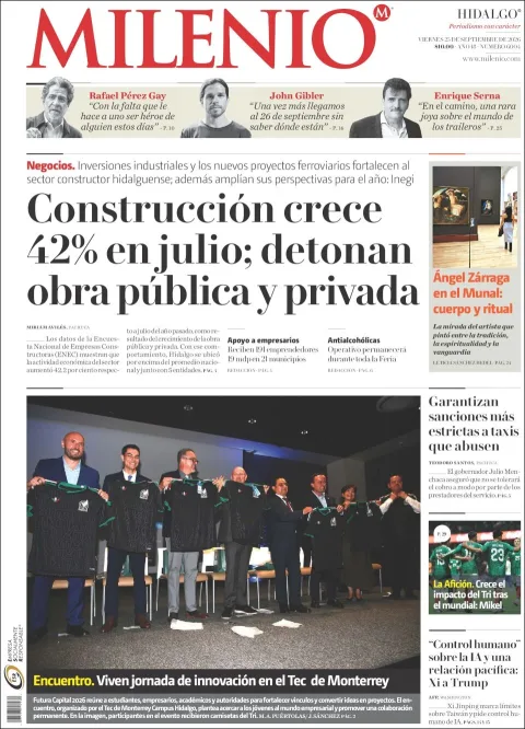 Portada de Milenio Hidalgo