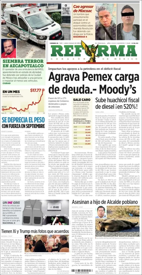 Portada de Reforma