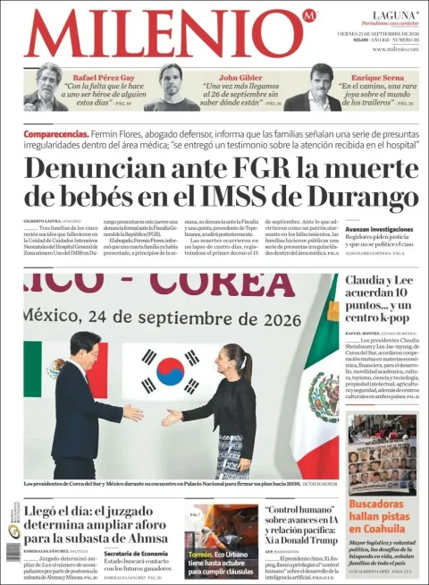 Portada de Milenio Laguna