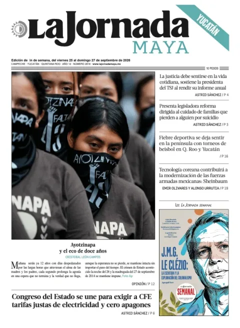 Portada de La Jornada Maya Yucatán