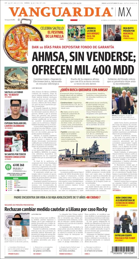 Portada de Vanguardia