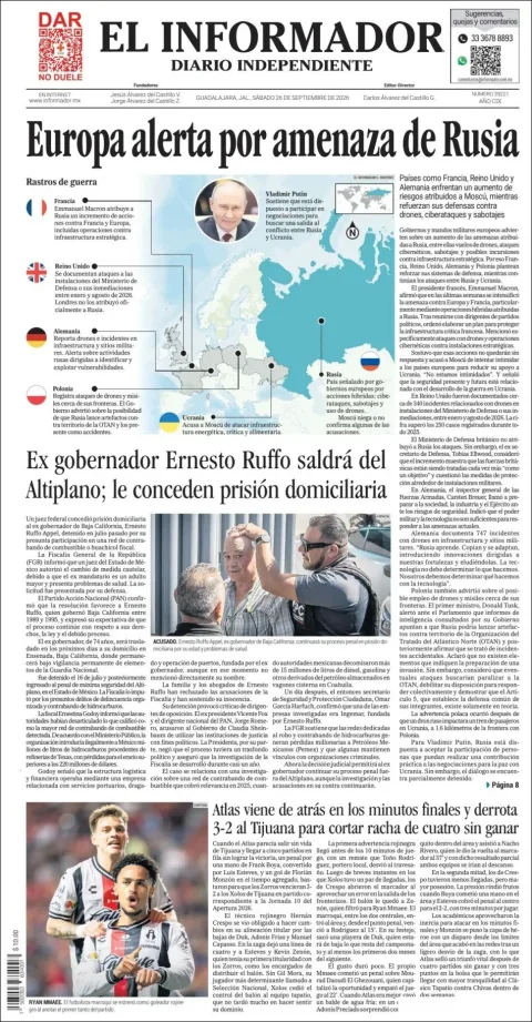 Portada de El Informador