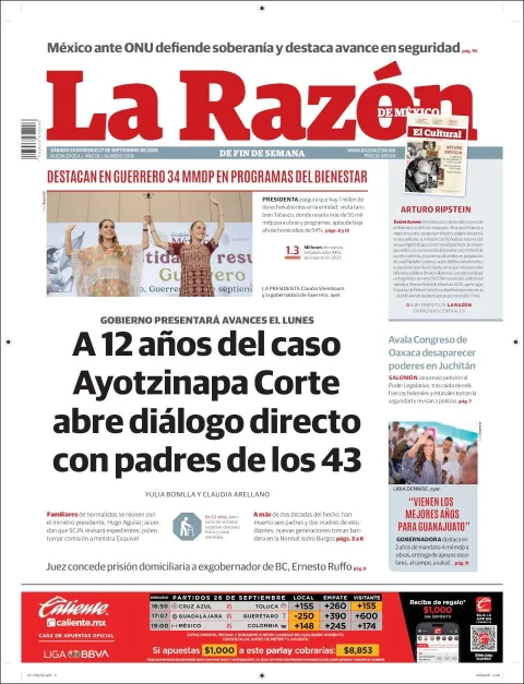 Portada de La Razon