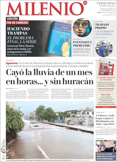 Portada de Milenio Tamaulipas