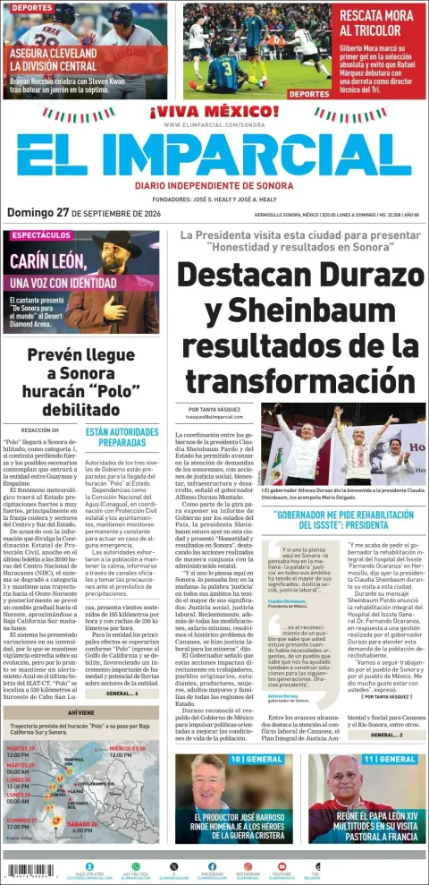 Portada de El Imparcial