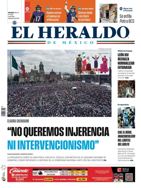 Portada de El Heraldo de Mexico