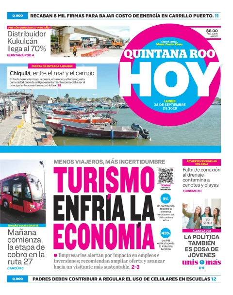 Portada de Quintana Roo Hoy (portada)